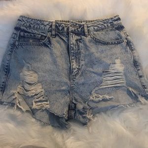 Garage festival shorts in oceana blue color